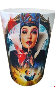 Capa de Cilindro - Tecido Sublimado Branca de Neve e Malévola Filme G 80x50
