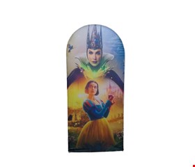 Capa Painel Vertical Oval - Branca de Neve e Malévola Filme 2,20cmA X 90cmL
