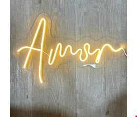 Letreiro Amor em Led Branco Quente / Luz Amarela 44cmL 30cmA