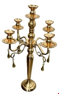 Castiçal Imperial 5 Velas Dourado 60cmA
