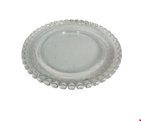 Prato Sobremesa Bolinha Vidro - Serviço Buffet