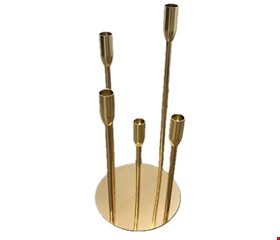 Castiçal 5 Velas Dourado 42cmA