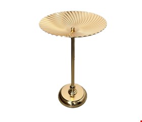 Suporte Alto Concha Dourado 24cmD 41cmA
