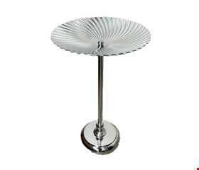 Suporte Alto Concha Prata 24cmD 41cmA