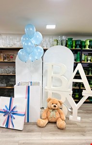 Kit Infantil Básico - Backdrop Chá Revelação VI
