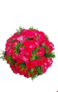 Arranjo Permanente Cravo Rosa Pink Neon e Galhos Verdes G 