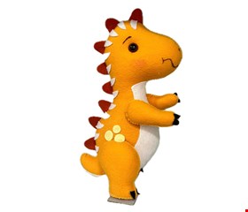 Temático Dinossauro Baby - Dino Baby Feltro Laranja P 