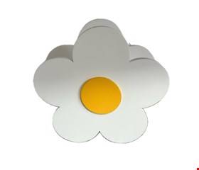 Cachepot Flor Margarida Branco