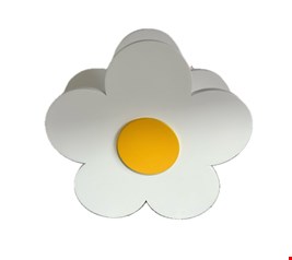 Cachepot Flor Margarida Branco