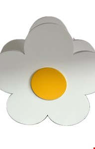 Cachepot Flor Margarida Branco