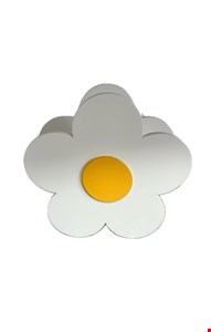 Cachepot Flor Margarida Branco