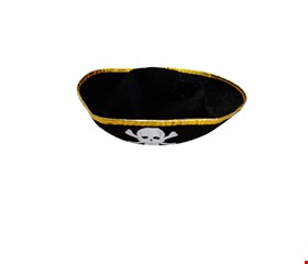 Tematico  - Chapéu Pirata Borda Dourada