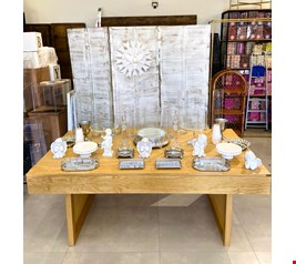 Decoração- Batizado Prata & Cristal de Mesa III