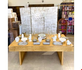 Decoração- Batizado Prata & Cristal de Mesa III