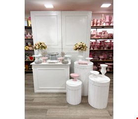 Kit Infantil Luxo-  Branco e Rosa XLVIII
