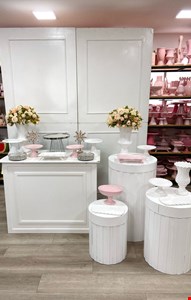 Kit Infantil Luxo-  Branco e Rosa XLVIII