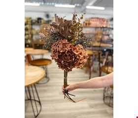 Arranjo Permanente Buquê Desidratado e Flores Rosa Seco e  P 