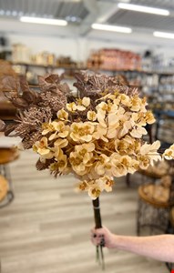 Arranjo Permanente Buquê Desidratado com Flores Bege M