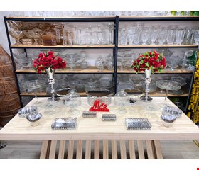 Kit Adulto Luxo- De Mesa Dia Das Mães Prata & Cristal