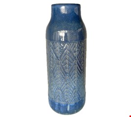 Vaso Azul Trabalhado 32cmA