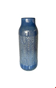 Vaso Azul Trabalhado 32cmA