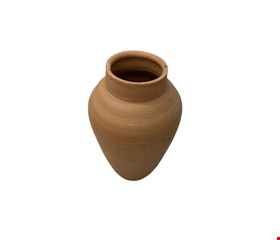 Vaso Barro Liso 34cmA 13cmD 