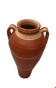 Vaso Barro Com Alça / Marrom 55cmA 14cmD