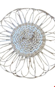 Guirlanda de Palha Redonda Flor 40cmD