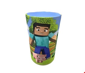 Capa de Cilindro - Tecido Sublimado Minecraft G 80x50