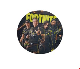 Painel redondo tecido sublimado Fortnite  1,50cmD