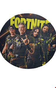 Painel redondo tecido sublimado Fortnite  1,50cmD
