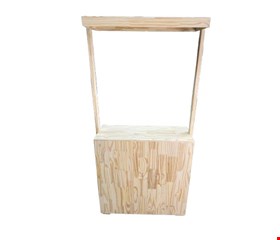 Barraquinha Pinus Fechada 1,60m x 80cmL - NOVA