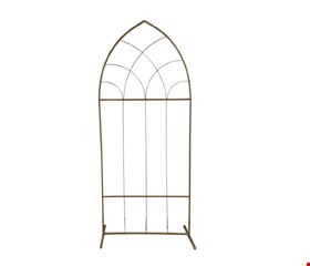 Arco Janela Ferro Dourado Triângulo 90cmL 2,12mA