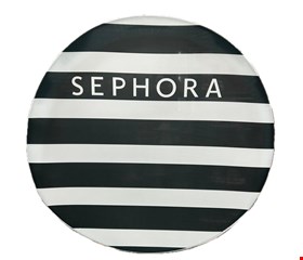 Painel redondo tecido sublimado Sephora Preto e Branco 1,50cmD