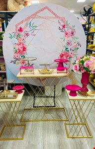Kit Luxo Adulto - Rosa Pink e Dourado II