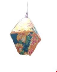 Balão de São João com Chita e Fitas para Pedurar M