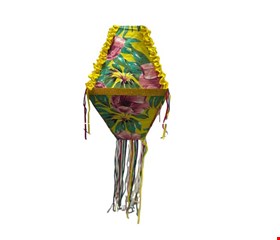 Balão de São João com Chita e Fitas para Pedurar G