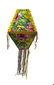 Balão de São João com Chita e Fitas para Pedurar G