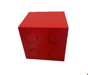 Cubo Lego Vermelho 35cmA 35cmL 30cmP