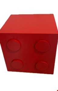 Cubo Lego Vermelho 35cmA 35cmL 30cmP