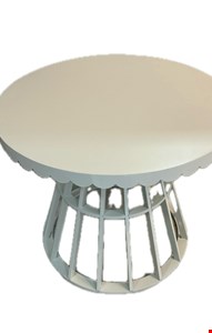 Mesa Redonda Bege Gelo Onda G 51cmA 60cmD