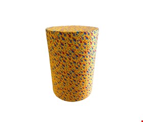 Temático São João  Cilindro - Tecido Chita Balões Amarelo  G 80x50