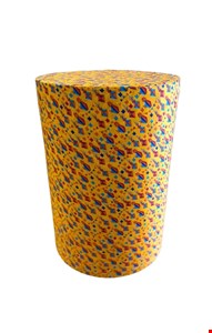 Temático São João  Cilindro - Tecido Chita Balões Amarelo  G 80x50