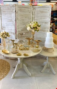 Decoração Adulto - Casamento Bege & Dourado 