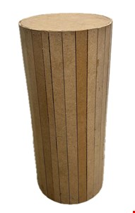 Cilindro Ripado Fino Cor Personalizada MDF G 70cmA 30cmD