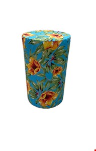 Cilindro Ripado Fino Chita Azul MDF P 50cmA 30cmD