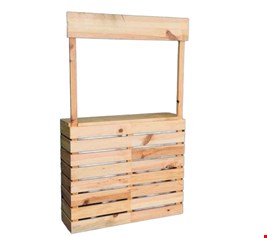 Barraquinha Pinus - Decorada Barraca do Beijo 1,60mA 80cmL 30cmP
