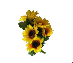 Flor de Girassol Amarelo Artificial M