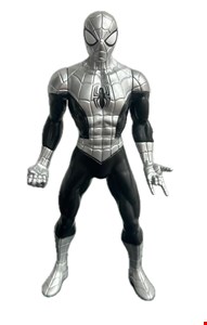 Temático Herói - Homem Aranha Boneco Prata 25cmA