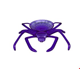 Temático Halloween - Petisqueira Aranha Roxa 25cmC